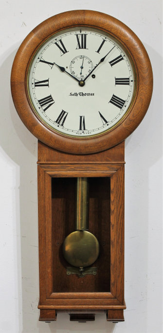Antique Seth Thomas Regulator No. 2 oak Clock — Antique Clocks Price Guide
