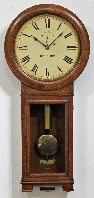Antique Seth Thomas Regulator No. 2 oak Clock — Antique Clocks Price Guide