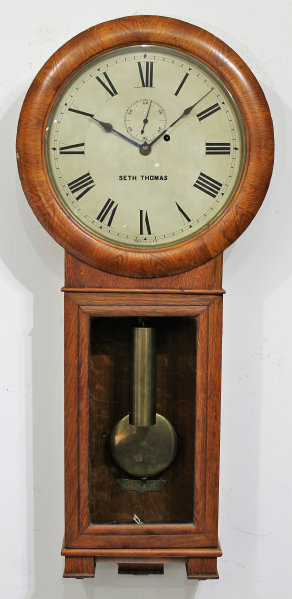 Antique Seth Thomas Regulator No. 2 oak Clock — Antique Clocks Price Guide