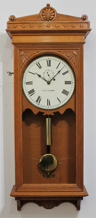 Antique Seth Thomas Regulator No. 30 oak Clock — Antique Clocks Price Guide