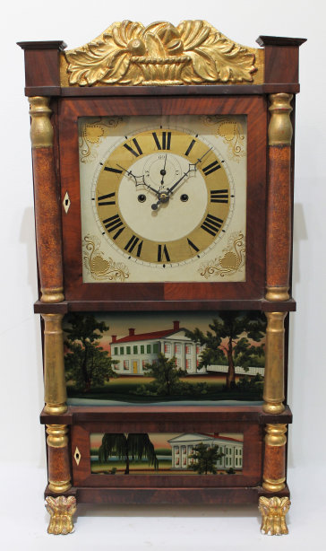 Antique Spencer, Hotchkiss Salem Bridge clock Clock — Antique Clocks Price Guide