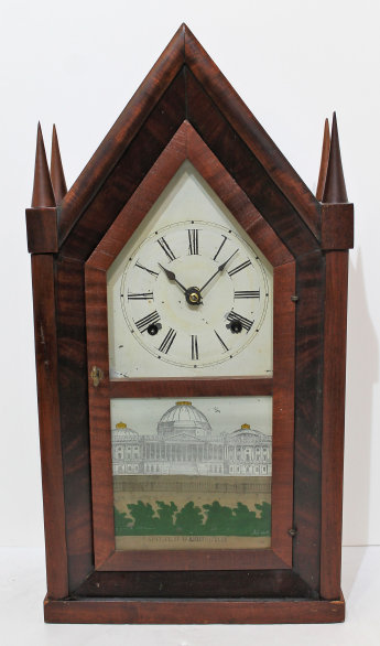 Antique Sperry & Shaw four finial fusee steeple Clock — Antique Clocks Price Guide