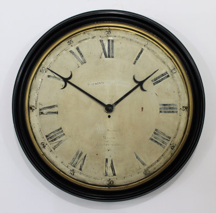 Antique Stowell giant gallery clock Clock — Antique Clocks Price Guide