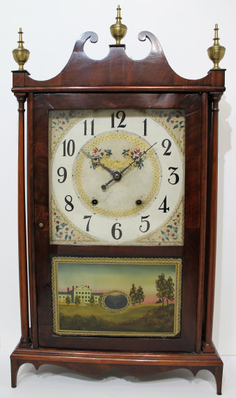Antique Terry, Eli & Samuel pillar & scroll Clock — Antique Clocks Price Guide