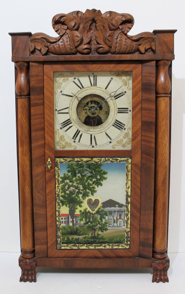 Antique Terry, SB carved splat shelf clock Clock — Antique Clocks Price Guide