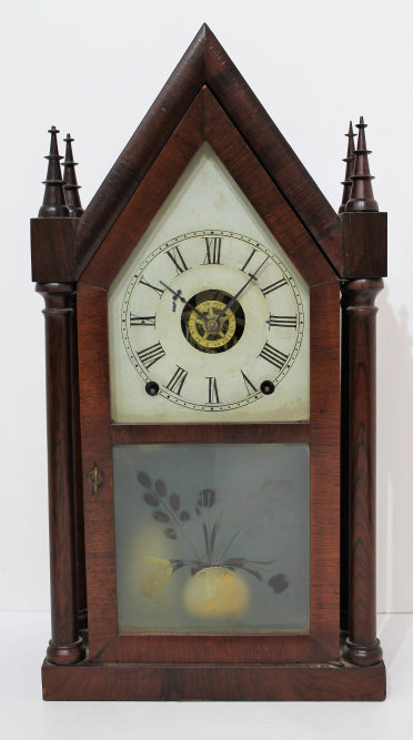 Antique Terry & Andrews steeple - four-post Clock — Antique Clocks Price Guide