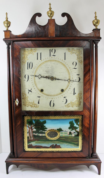 Antique Terry & Sons pillar & scroll Clock — Antique Clocks Price Guide
