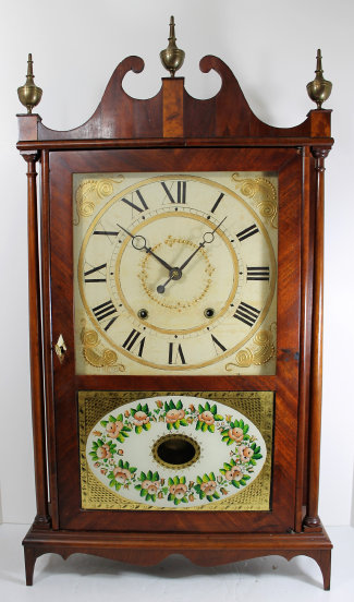 Antique Terry & Sons pillar & scroll Clock — Antique Clocks Price Guide
