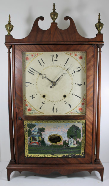 Antique Terry & Sons pillar & scroll Clock — Antique Clocks Price Guide