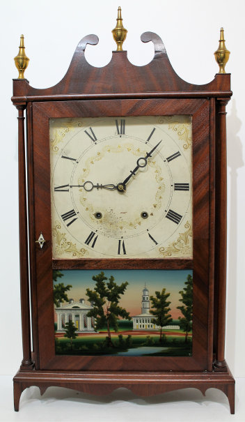 Antique Terry & Sons pillar & scroll Clock — Antique Clocks Price Guide