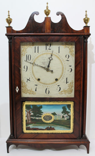 Antique Terry & Sons pillar & scroll Clock — Antique Clocks Price Guide