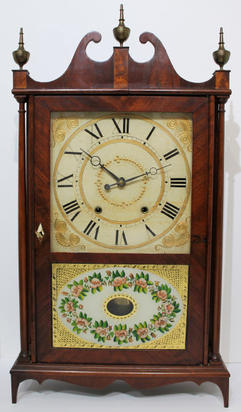 Antique Terry & Sons pillar & scroll Clock — Antique Clocks Price Guide