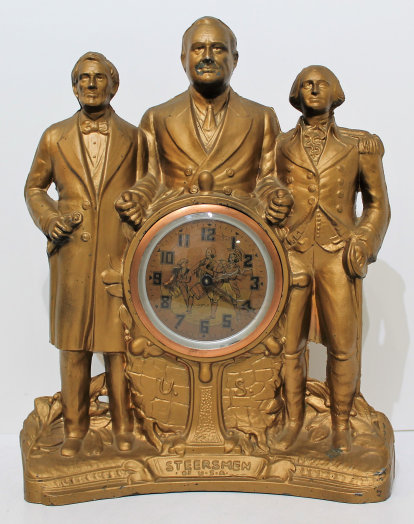 Antique United Electric Clock Steersmen of the USA animated Clock — Antique Clocks Price Guide