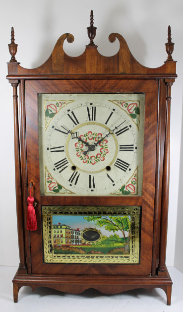 Antique Wadsworth & Turners pillar & scroll Clock — Antique Clocks Price Guide