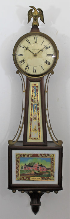 Antique Waltham No. 1500 banjo Clock — Antique Clocks Price Guide