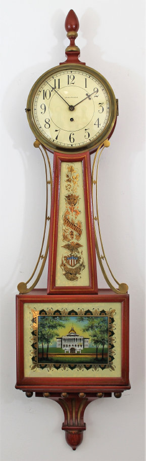 Antique Waltham lever banjo Clock — Antique Clocks Price Guide