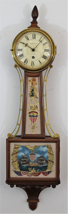 Antique Waltham lever banjo Clock — Antique Clocks Price Guide