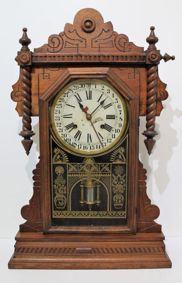 Antique Waterbury Buffalo calendar Clock — Antique Clocks Price Guide