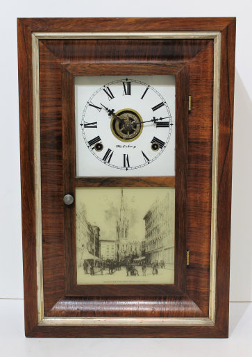 Antique Waterbury Courier Spring Clock — Antique Clocks Price Guide
