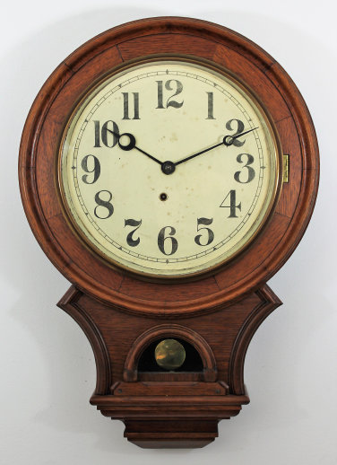 Antique Waterbury Office Drop Clock — Antique Clocks Price Guide