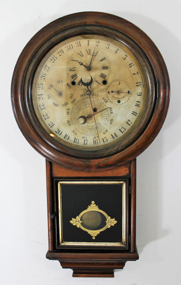 Antique Welch Gale drop model 2 calendar Clock — Antique Clocks Price Guide
