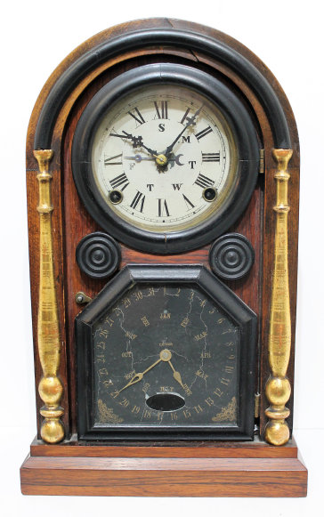 Antique Welch Italian No. 2 calendar Clock — Antique Clocks Price Guide