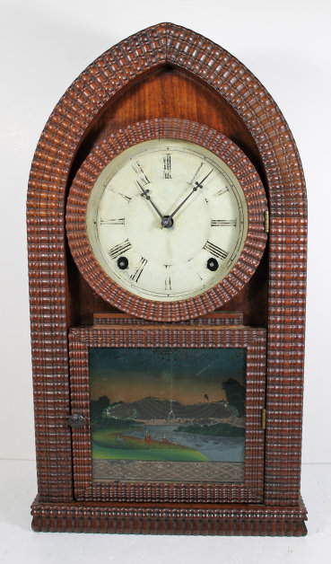Antique Welch ripple-front beehive Clock — Antique Clocks Price Guide