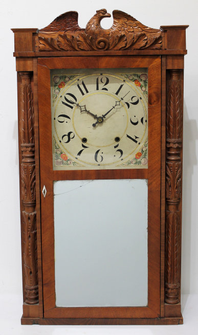 Antique Whiting C&S carved Clock — Antique Clocks Price Guide