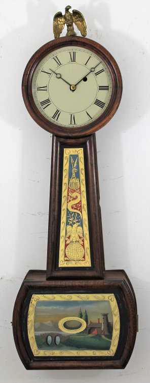 Antique Williams banjo Clock — Antique Clocks Price Guide