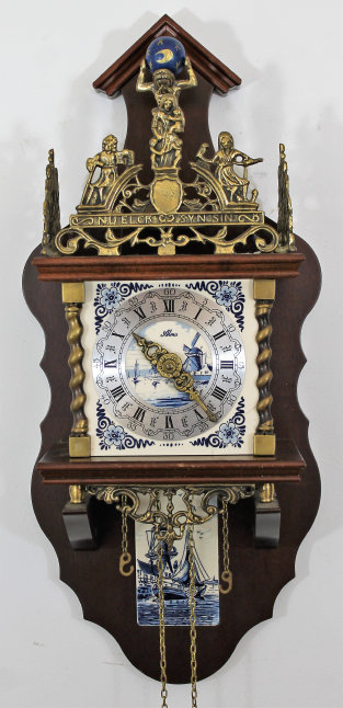Antique Zaanse Dutch stoelklok Clock — Antique Clocks Price Guide