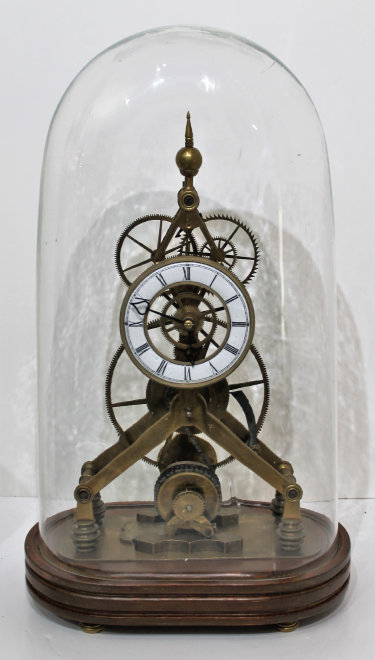 Antique unknown Great Wheel skeleton Clock — Antique Clocks Price Guide