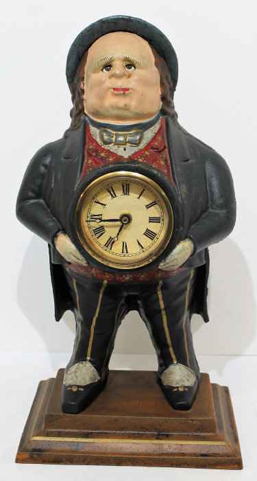 Antique unknown John Bull blinking eye REPRO Clock — Antique Clocks Price Guide