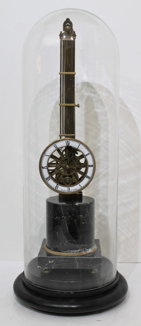 Antique unknown Upside down skeleton Clock — Antique Clocks Price Guide