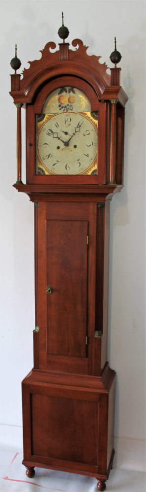 Antique unknown early American tall case Clock — Antique Clocks Price Guide