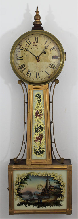 Antique unknown early banjo Clock — Antique Clocks Price Guide