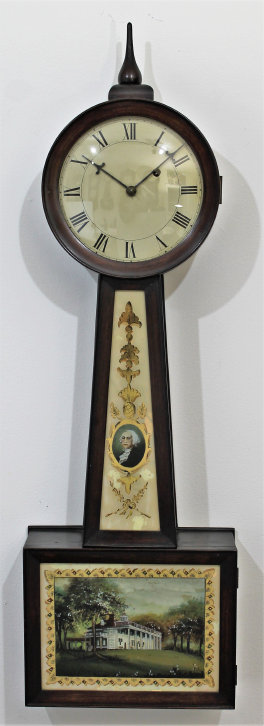 Antique unknown early banjo Clock — Antique Clocks Price Guide