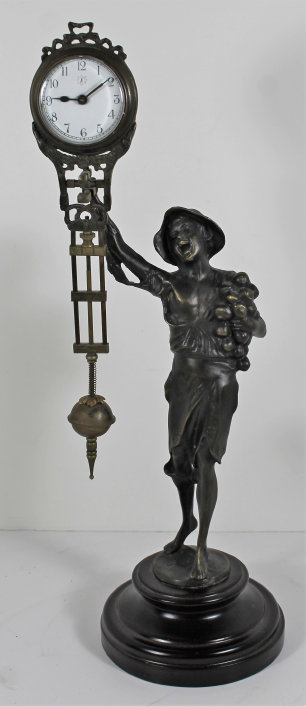 Antique unknown onion boy swinger Clock — Antique Clocks Price Guide
