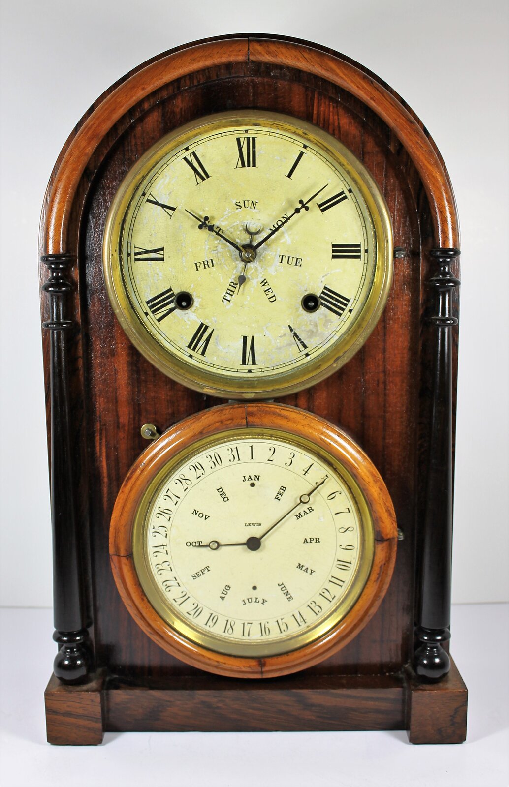 Antique Carter Italian shelf calendar Clock — Antique Clocks Price Guide