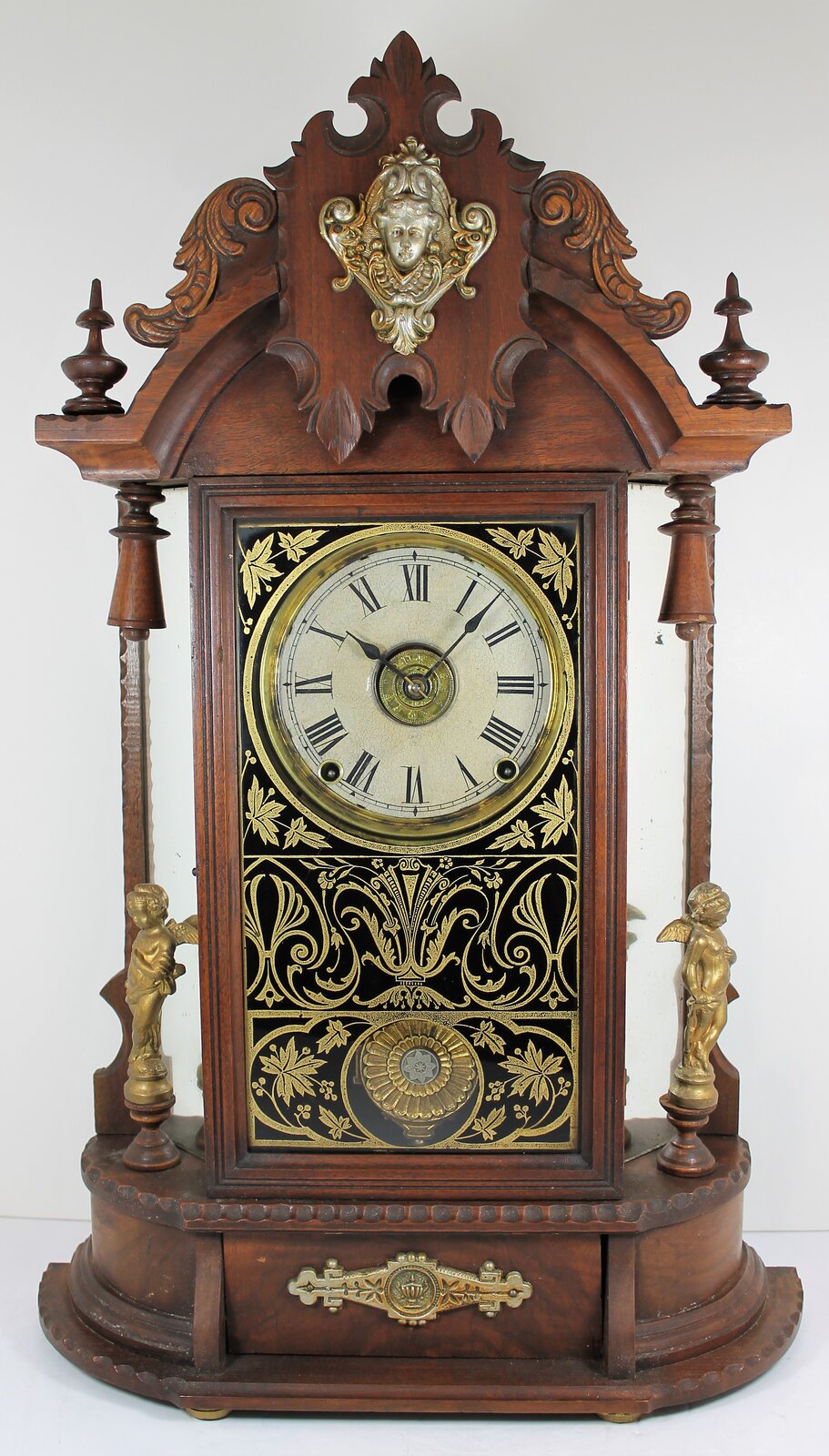 Antique Seth Thomas mirrorside Clock — Antique Clocks Price Guide