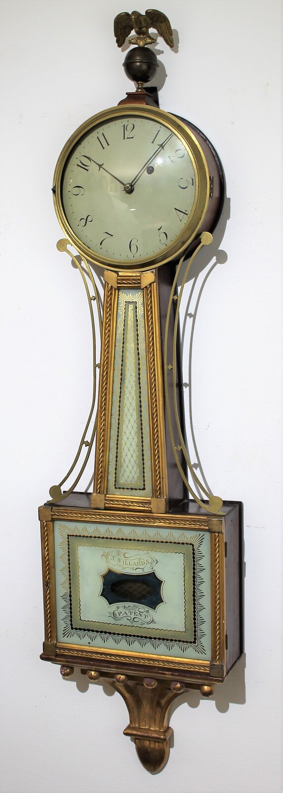 Antique Curtis & Dunning presentation banjo Clock — Antique Clocks Price Guide