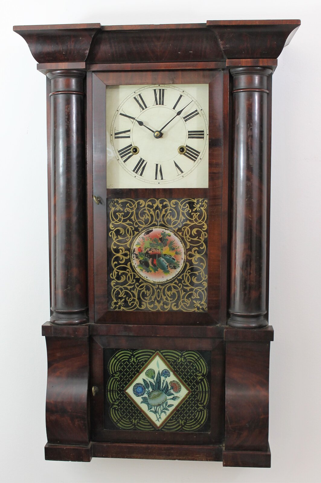 Antique Birge & Fuller Patent Brass Eight Day Clock Clock — Antique Clocks Price Guide