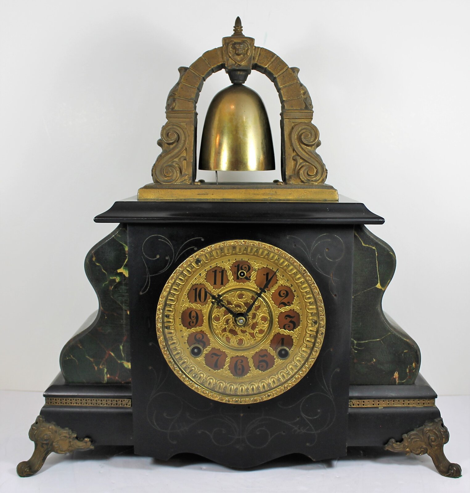 Antique Gilbert Curfew Clock — Antique Clocks Price Guide