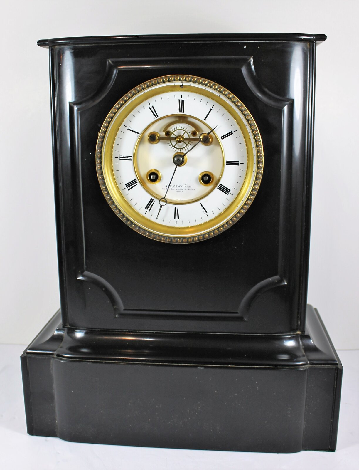 Antique Vauvray Freres marble Clock — Antique Clocks Price Guide