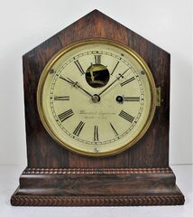 Antique Brewster & Ingrahams lever spring shelf Clock