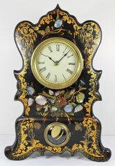 Antique unknown iron front mop Clock