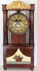 Antique Marsh hollow column Clock