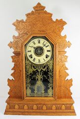 Antique Gilbert Geranium Clock