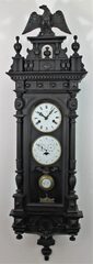 Antique Chinese repro Vienna calendar Clock