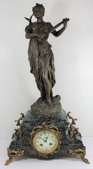 Antique French marble figural Clock