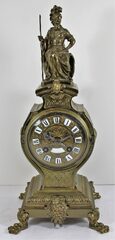 Antique Marti figural brass Clock